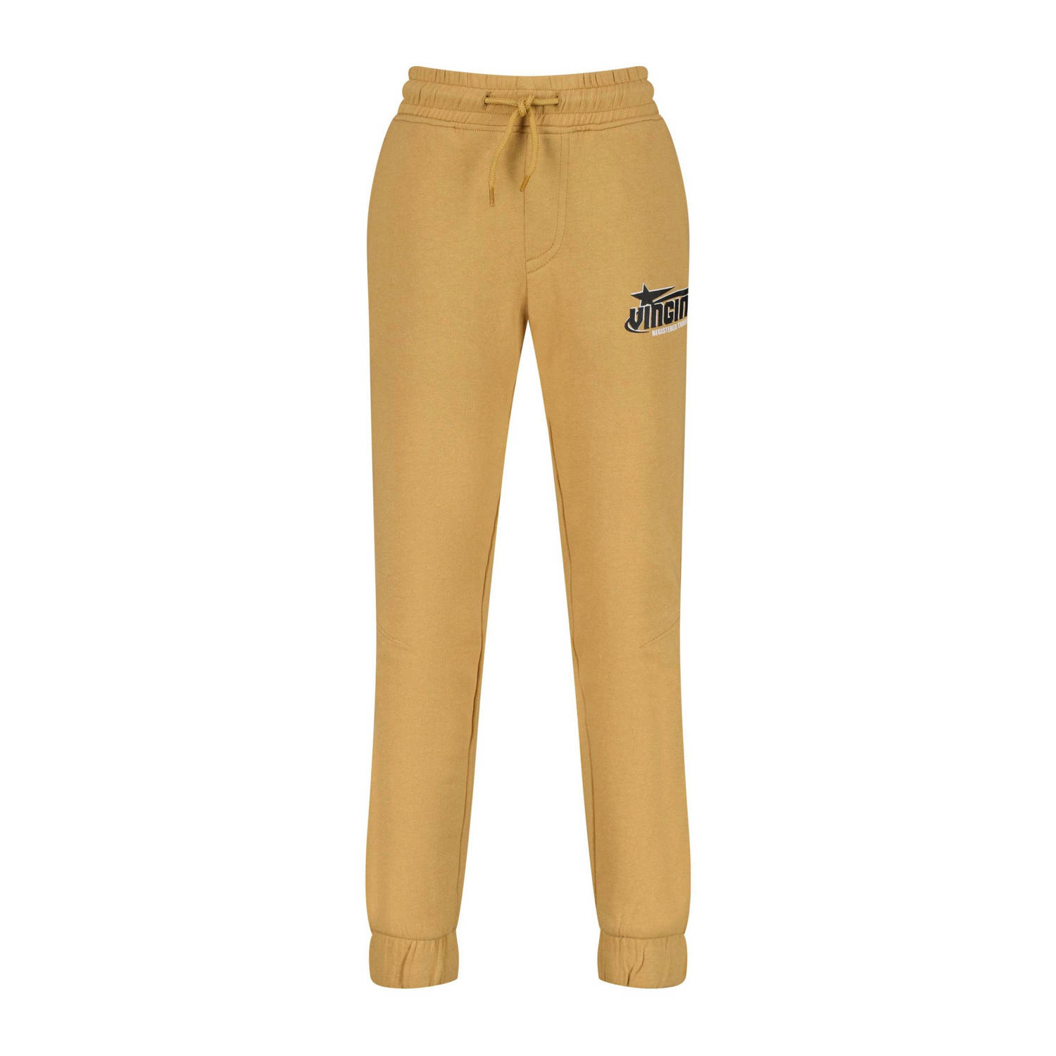 Vingino relaxed joggingbroek Santo met logo geelzand