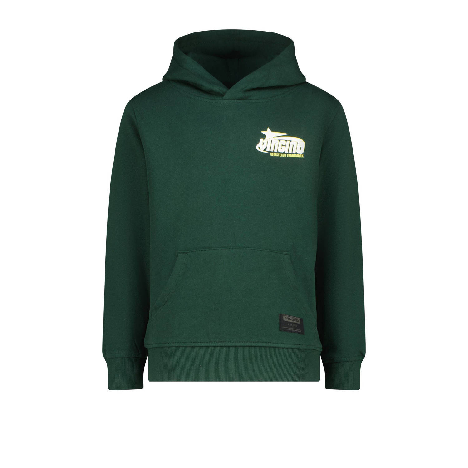 Vingino hoodie Nar met backprint donkergroen