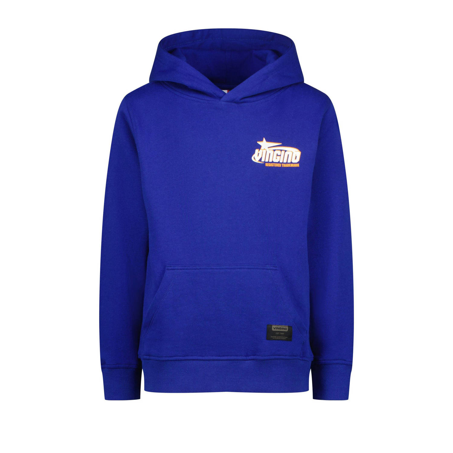 Vingino hoodie Nar met backprint hardblauw
