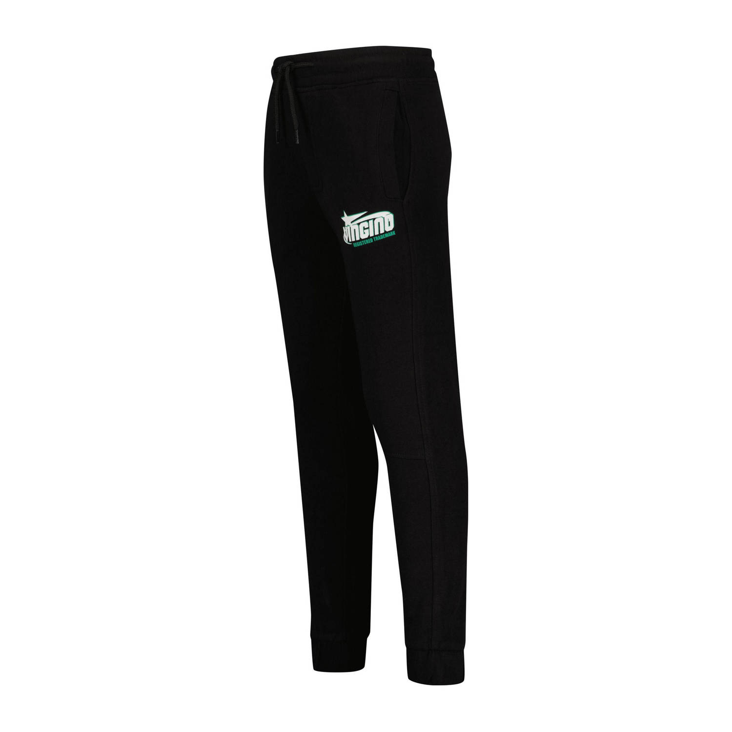 Vingino relaxed joggingbroek Santo met logo zwart