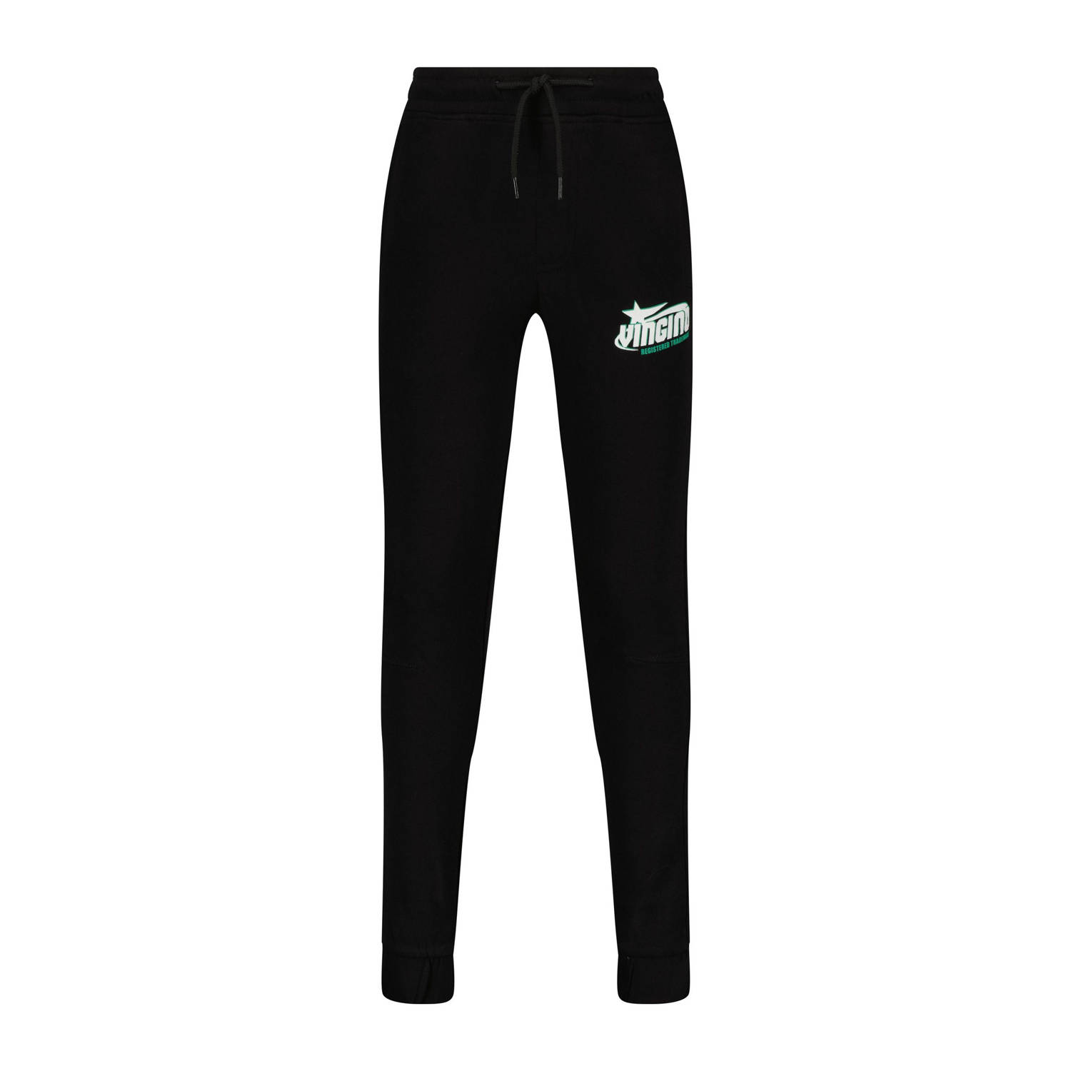 Vingino relaxed joggingbroek Santo met logo zwart
