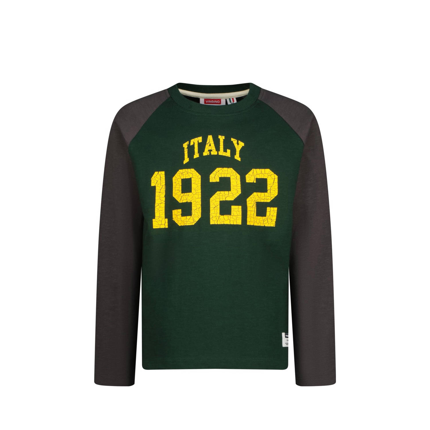 Vingino longsleeve Jalan donkergroen antraciet