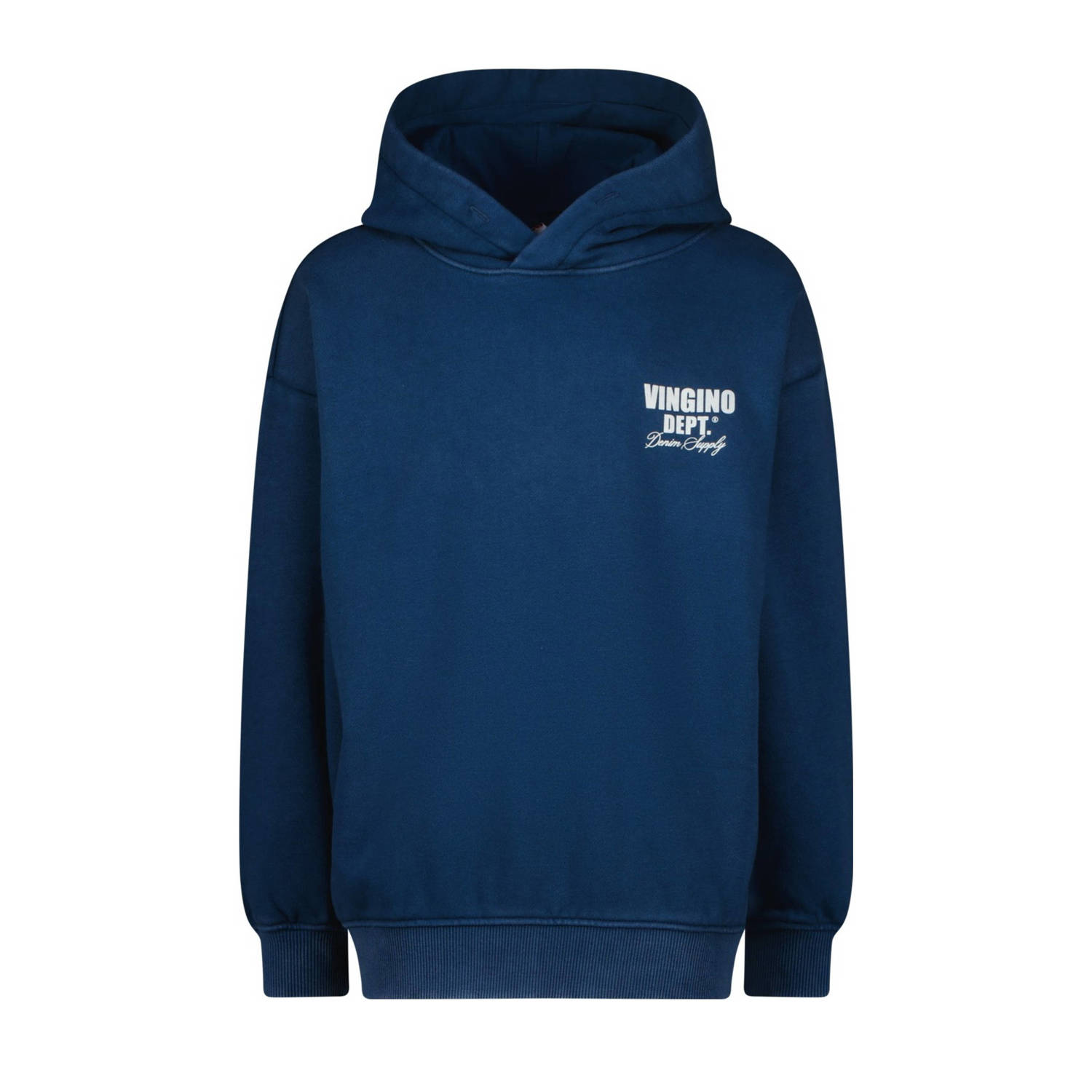 Vingino hoodie Nashed met printopdruk donkerblauw