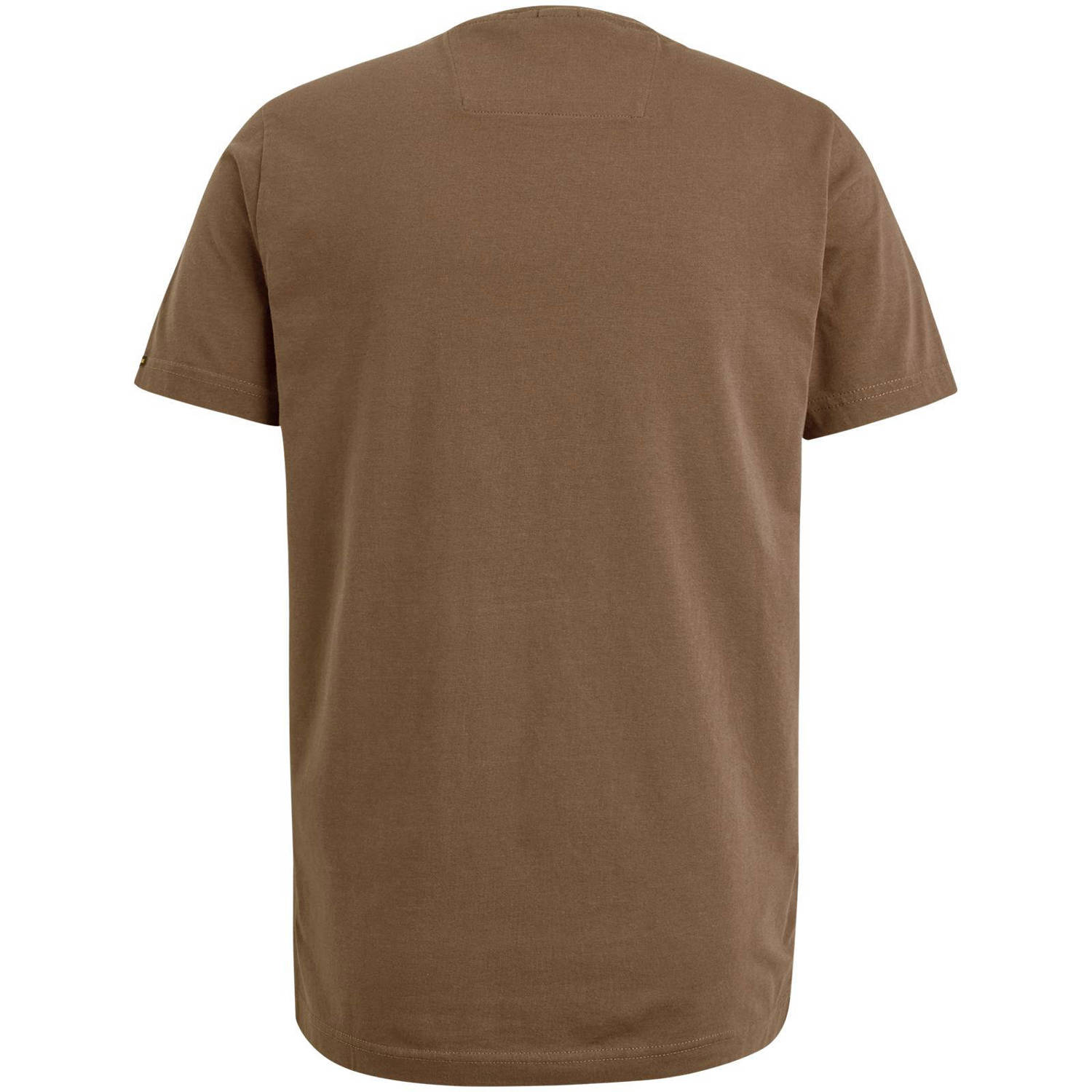 PME Legend regular fit T-shirt met logo bruin