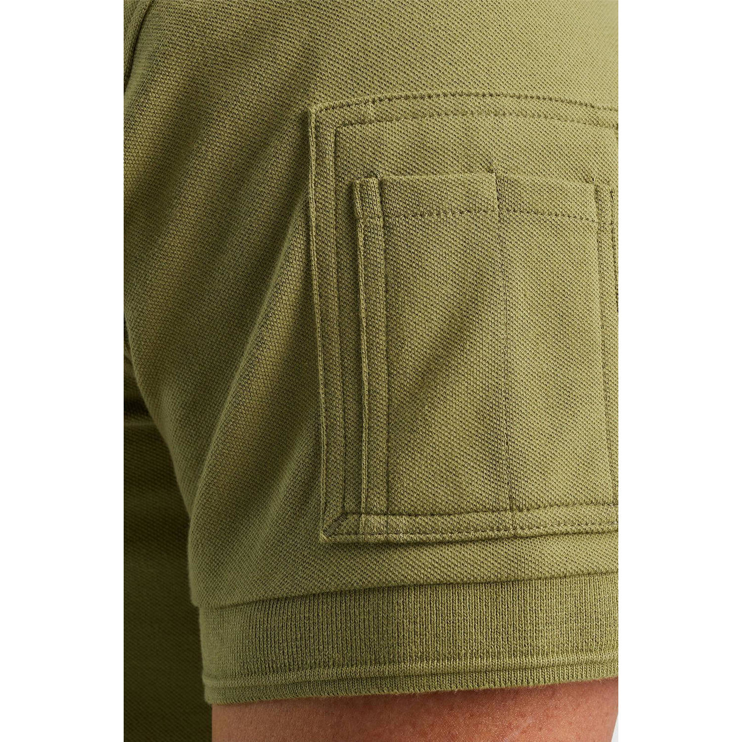 PME Legend regular fit polo Trackway met logo groen