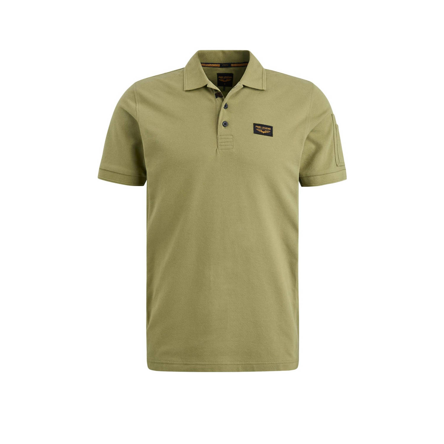PME Legend regular fit polo Trackway met logo groen