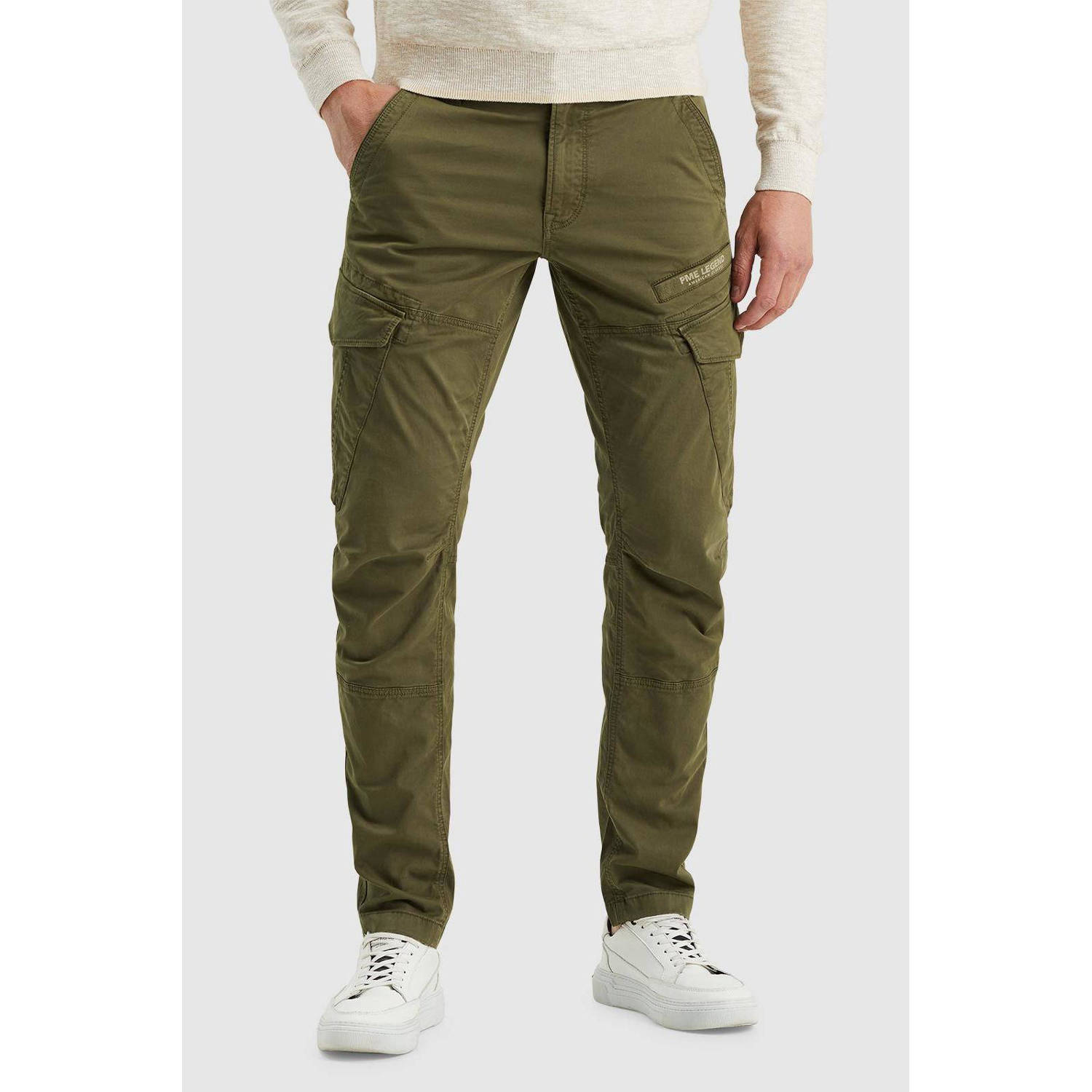 PME Legend tapered fit cargo broek NORDROP groen
