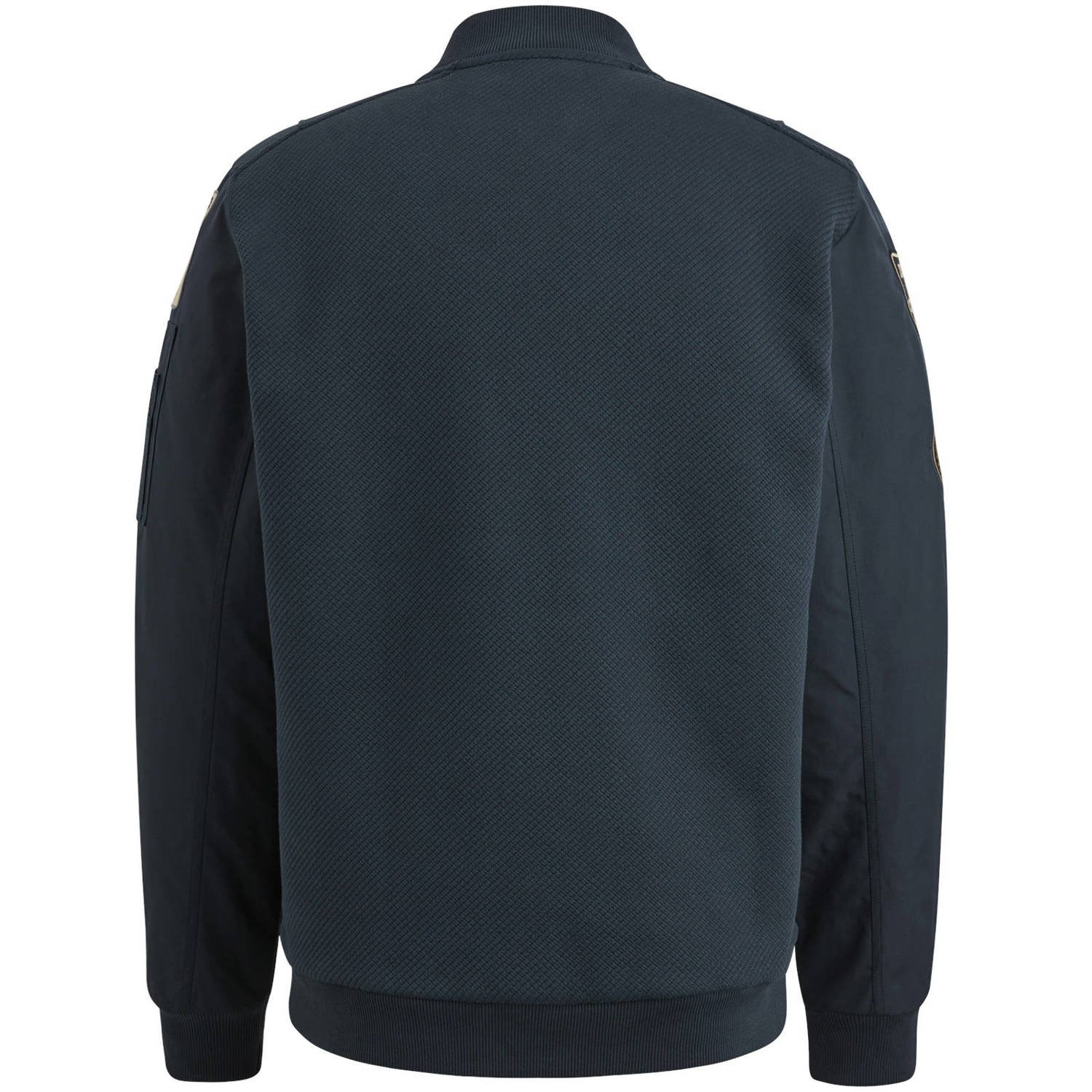 PME Legend sweatvest met logo en patches donkerblauw