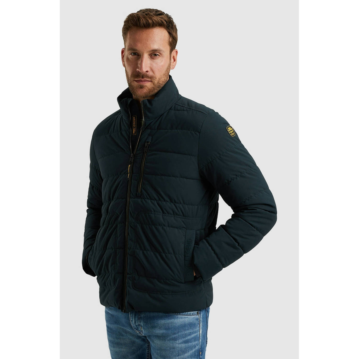 PME LEGEND Heren Jassen Short Jacket Freightyet Perfor Stretch Blauw