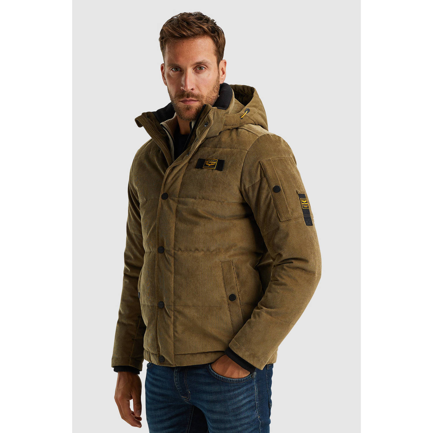 PME Legend gewatteerde winterjas Gobbler kaki