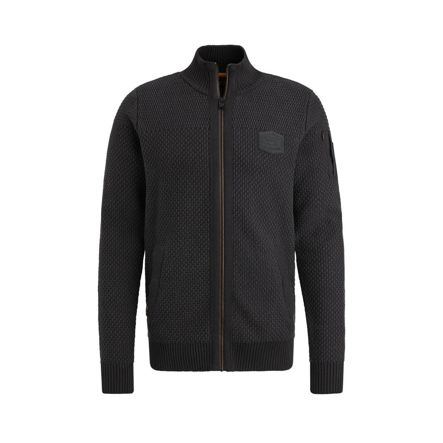 PME LEGEND Heren Truien & Vesten Zip Jacket Cotton Structure Zwart