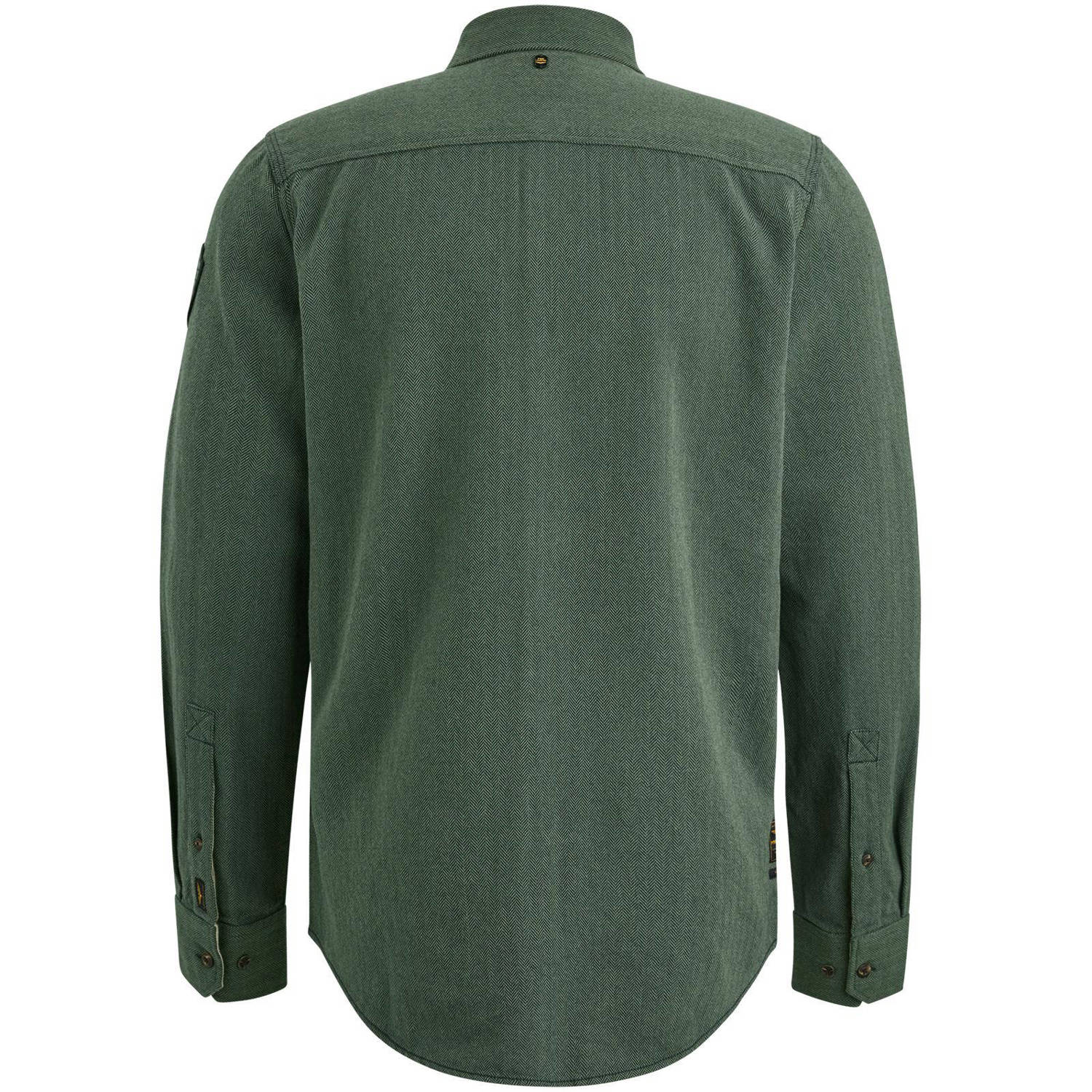 PME Legend overshirt met all over print groen