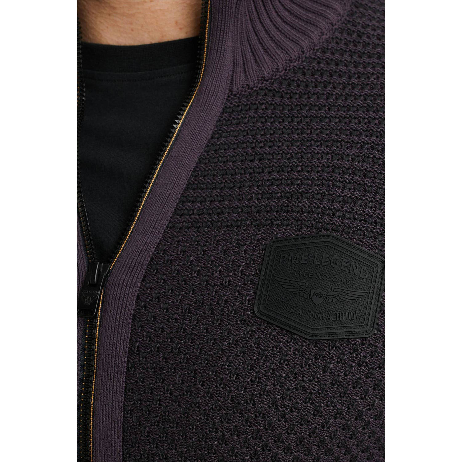PME Legend gebreid vest paars