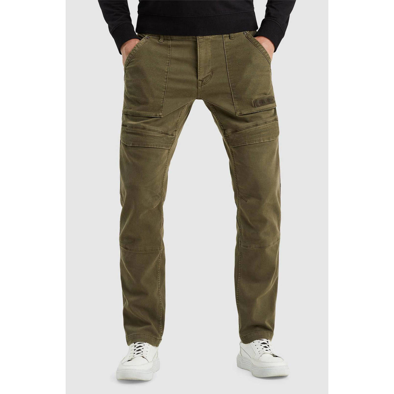PME Legend tapered fit broek Flightrider donkergroen