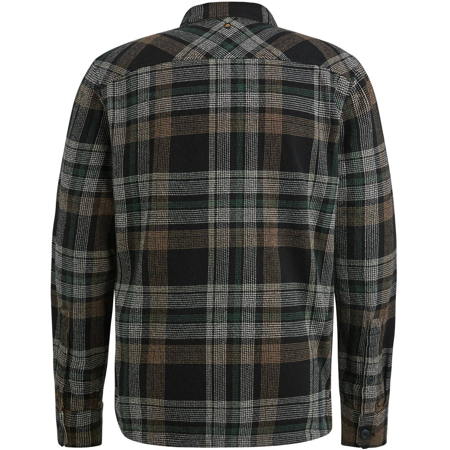 PME Legend geruit overshirt grijs