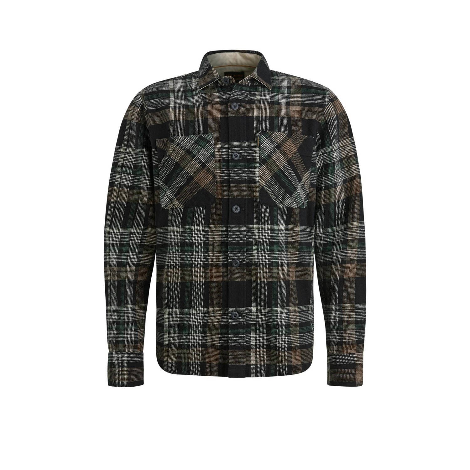 PME LEGEND Heren Overhemden Long Sleeve Shirt Ctn Big Check Wit