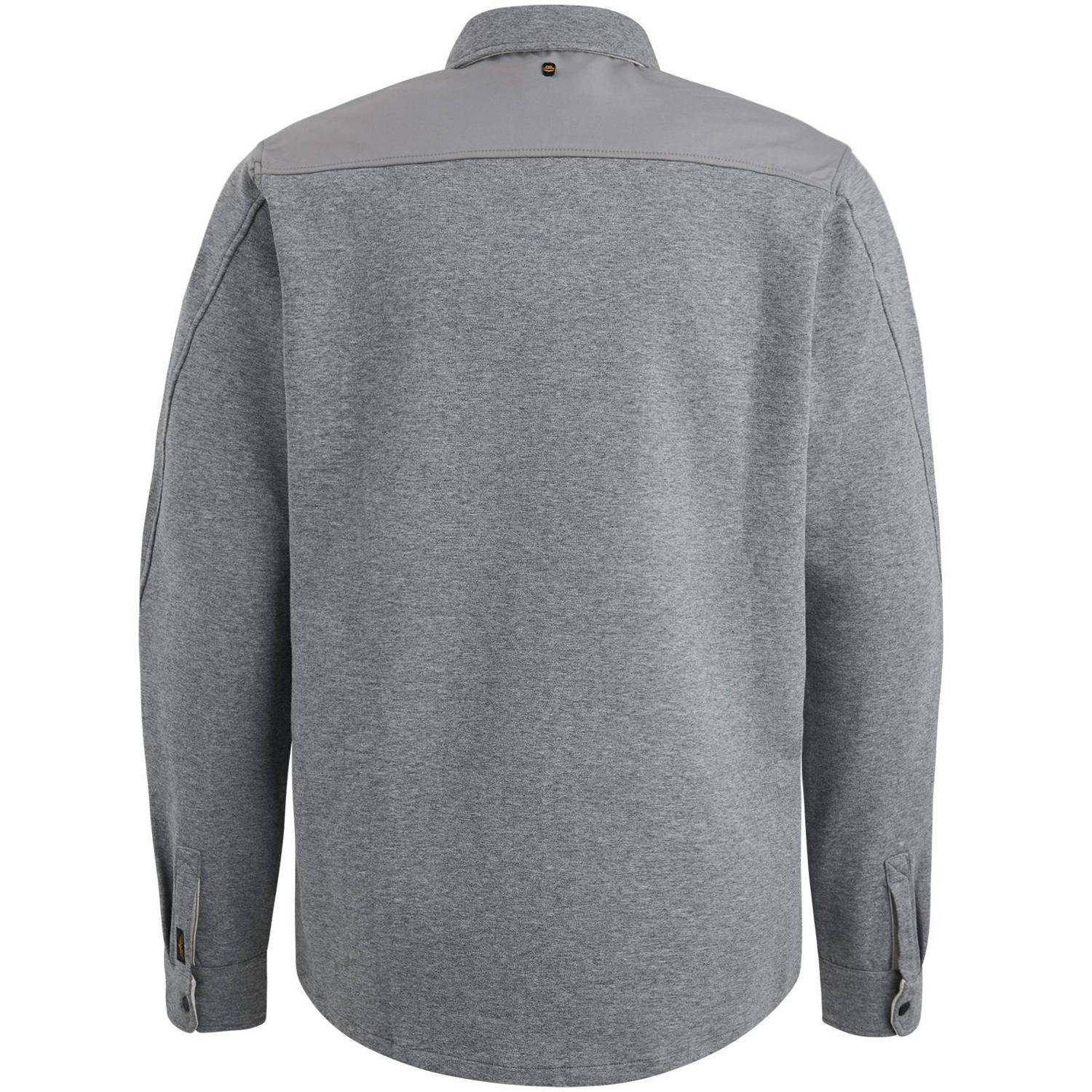 PME Legend gemêleerd overshirt grijs