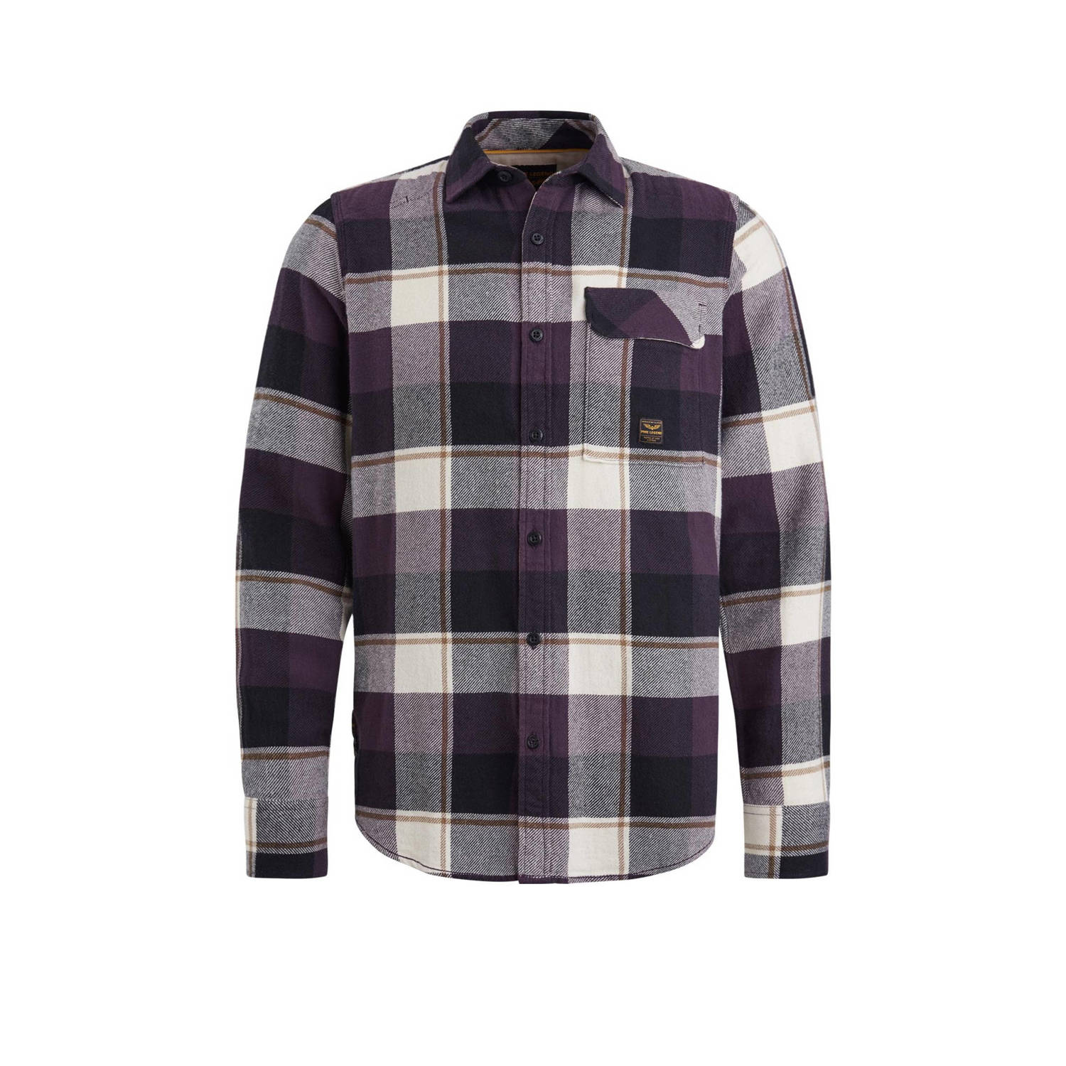 PME Legend Flanellen Overhemd Lange Mouw Multicolor Heren
