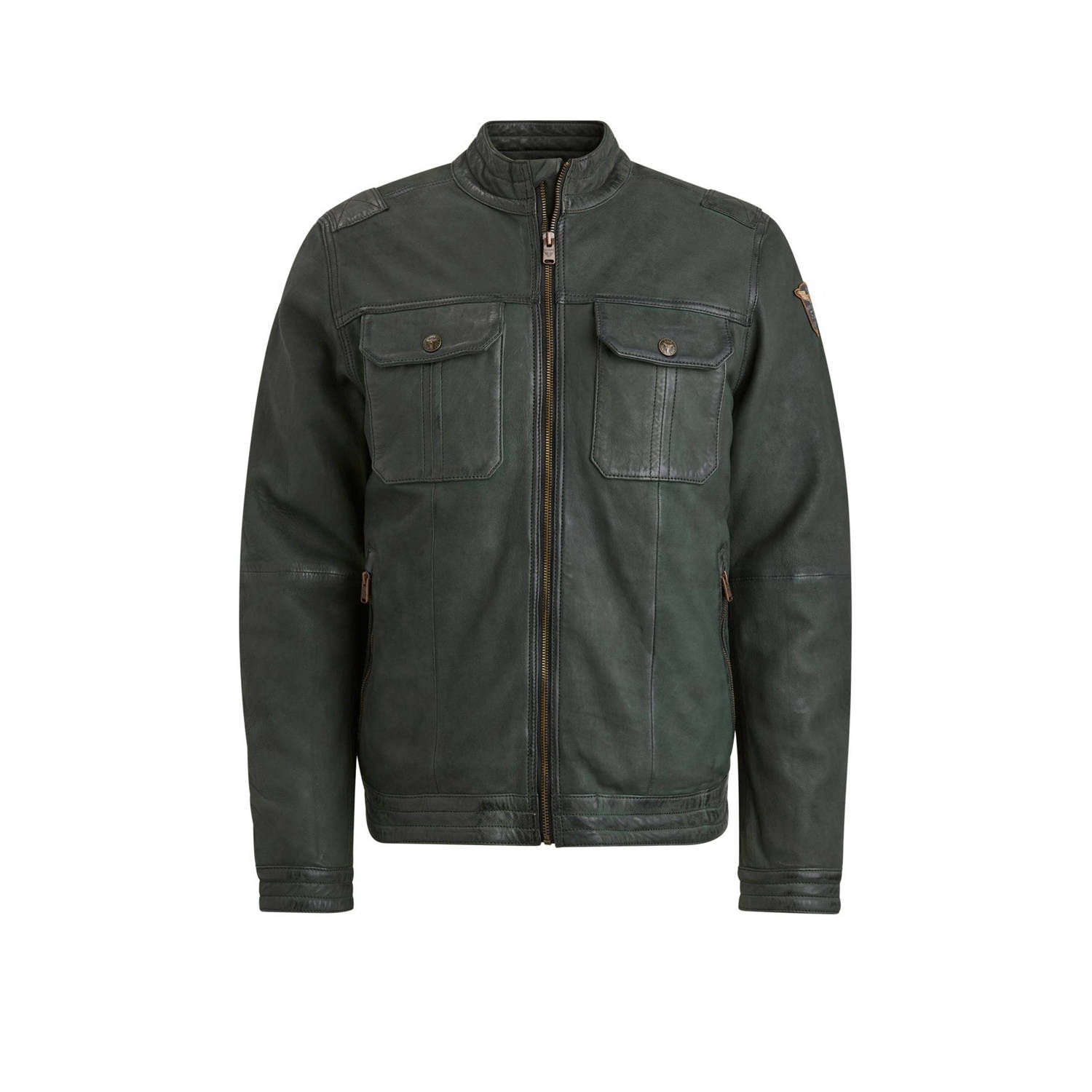 PME Legend leren jas SCRAPER groen