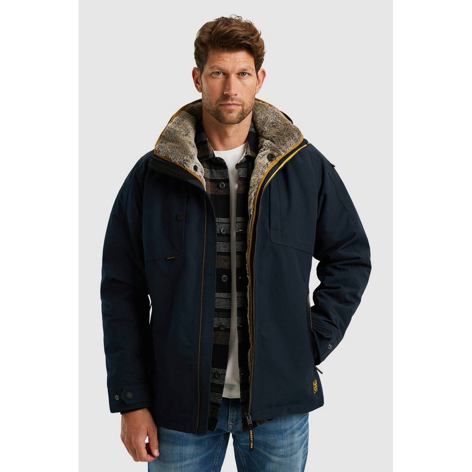 PME Legend Trail Ripstop Snowpack Semi-Long Jas Blue Heren