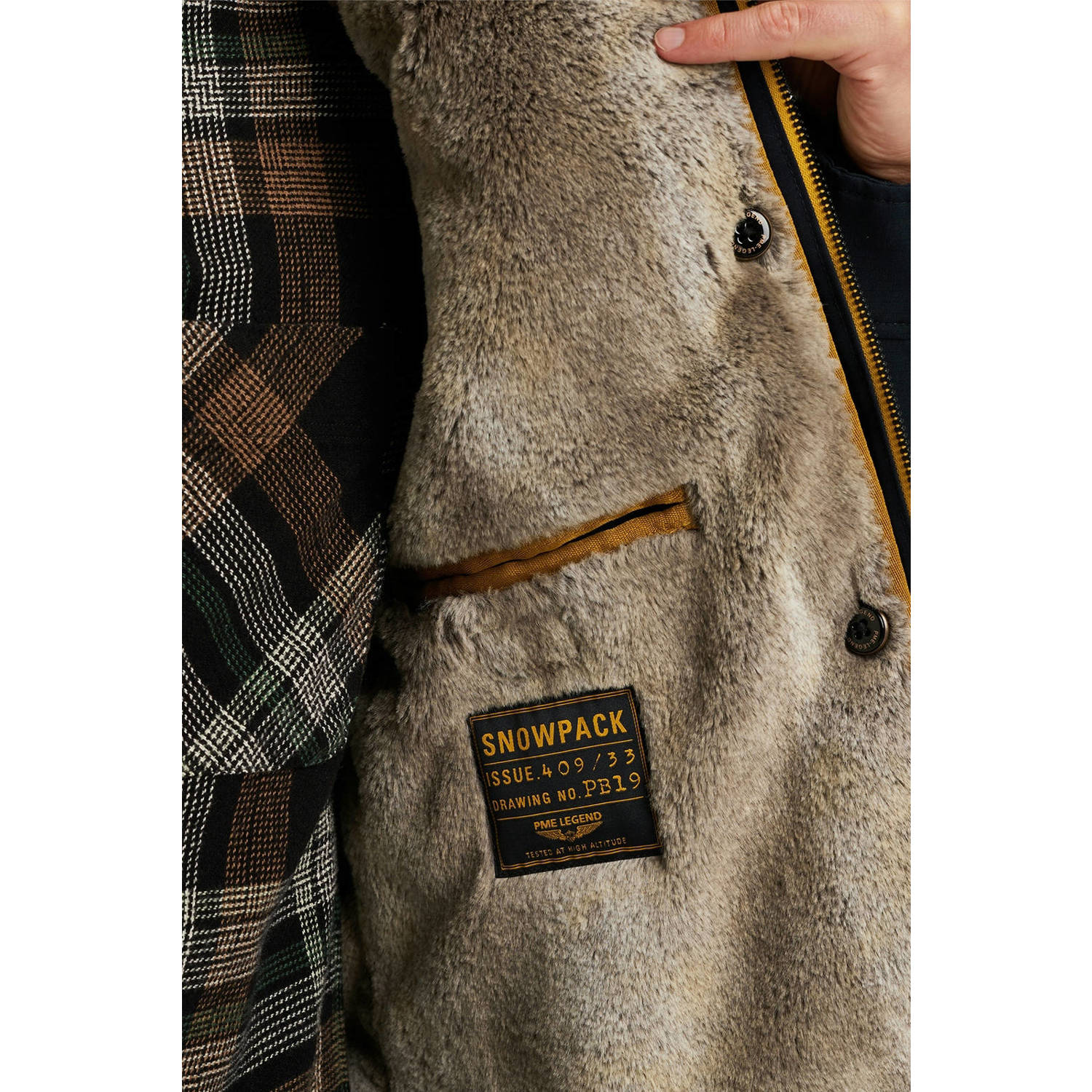 PME Legend gewatteerde winterjas SNOWPACK donkerblauw