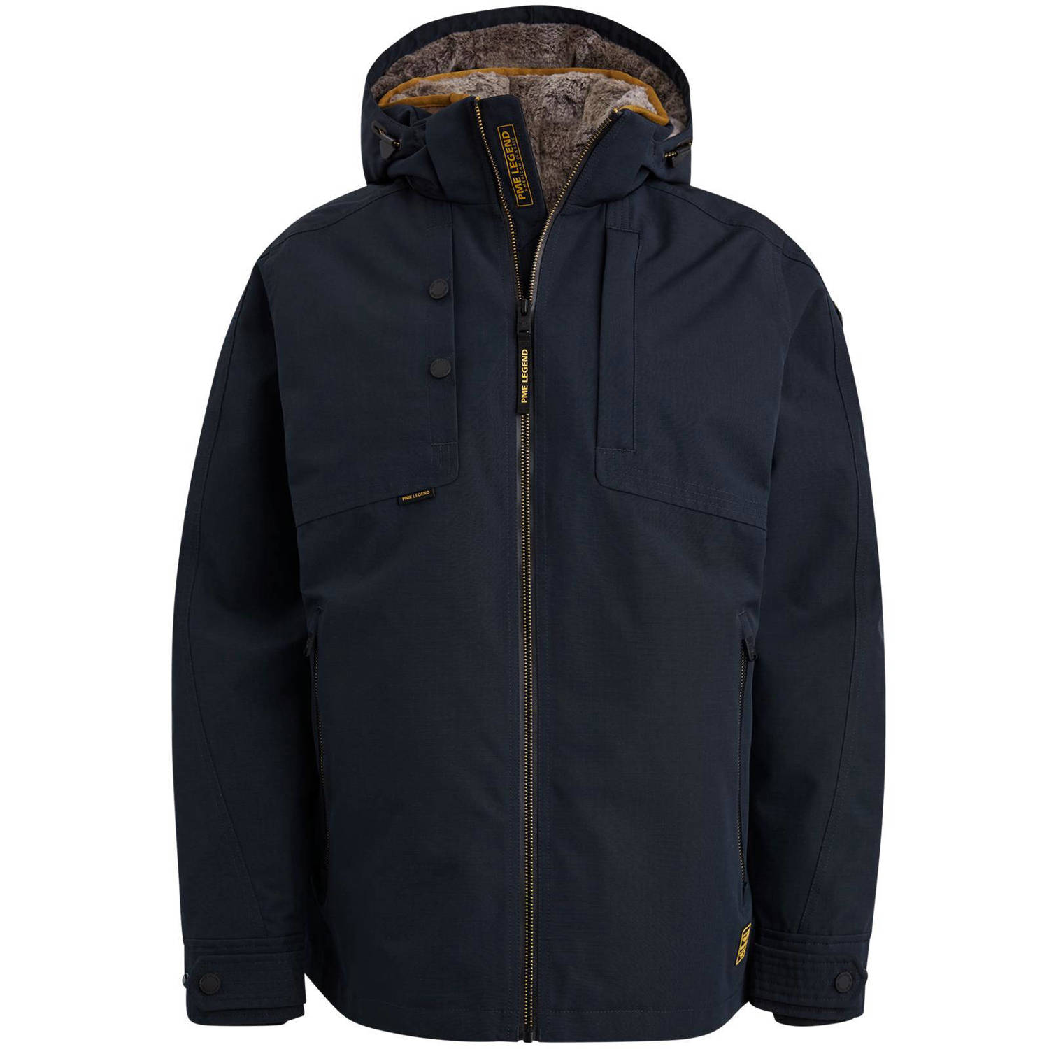 PME Legend gewatteerde winterjas SNOWPACK donkerblauw