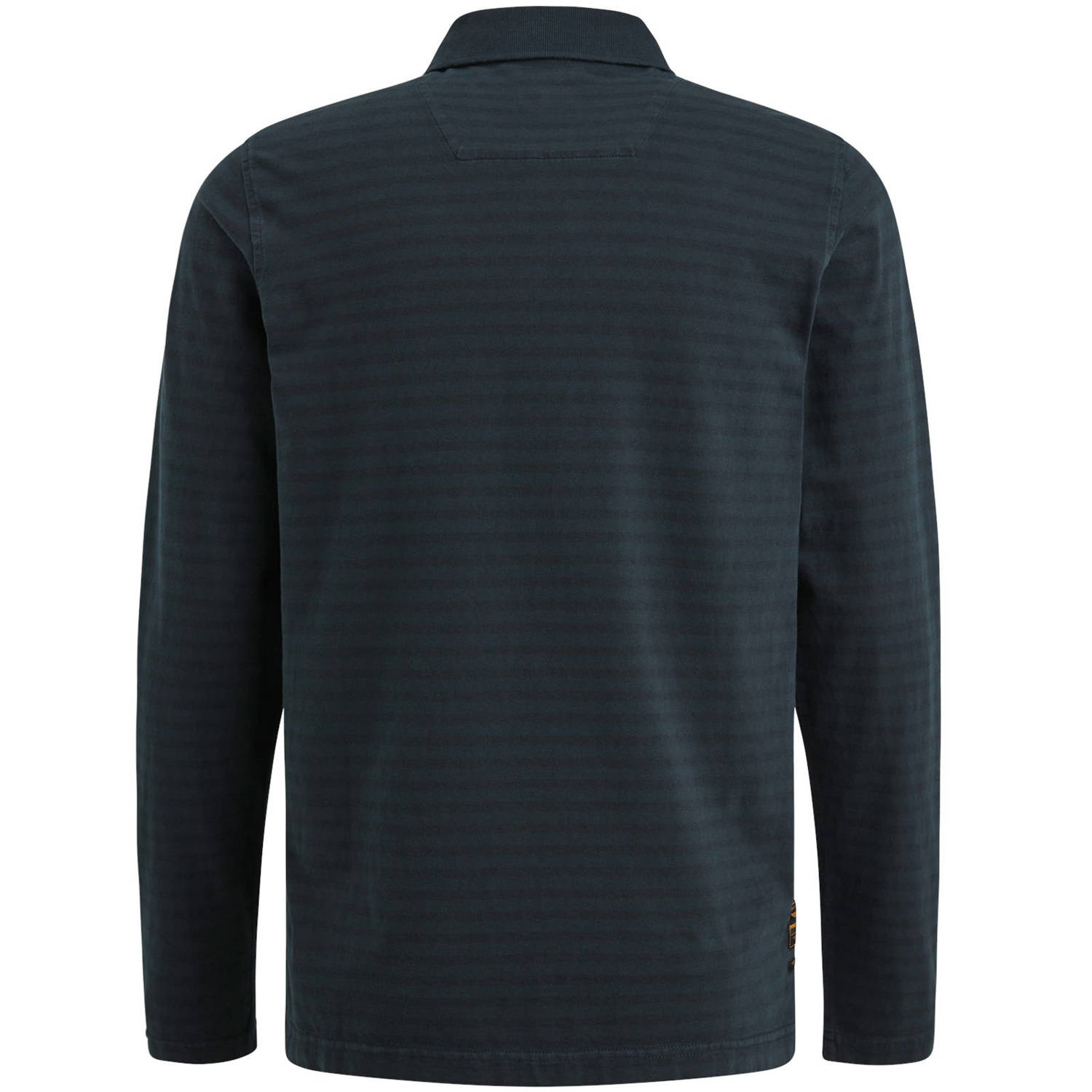 PME Legend gestreepte regular fit polo donkerblauw