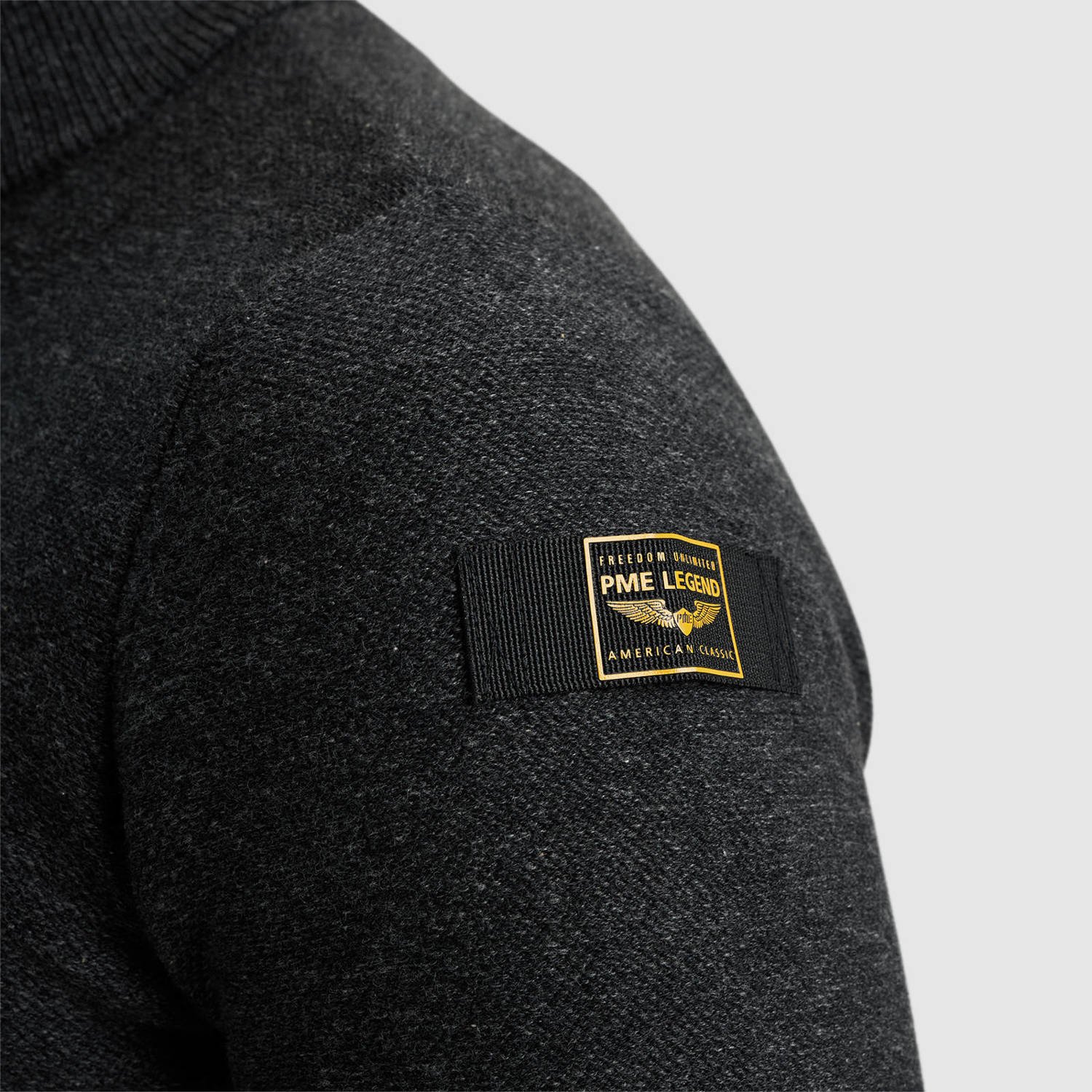 PME Legend gebreide trui grijs