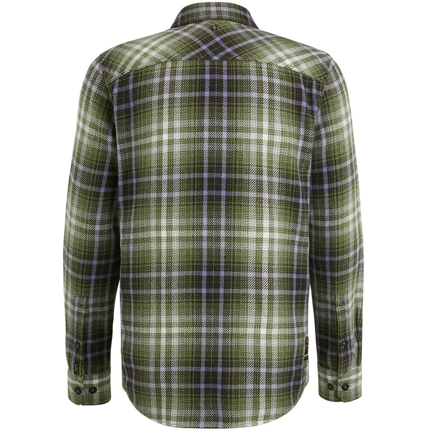 PME Legend geruit regular fit overshirt groen