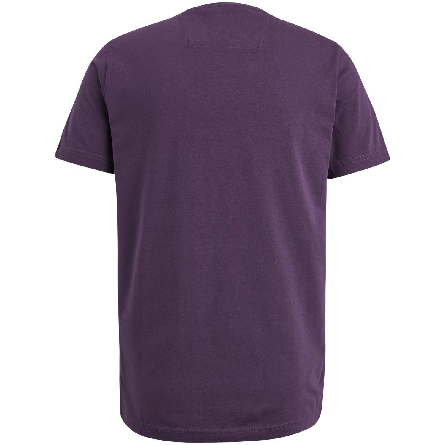 PME Legend regular fit T-shirt met logo paars