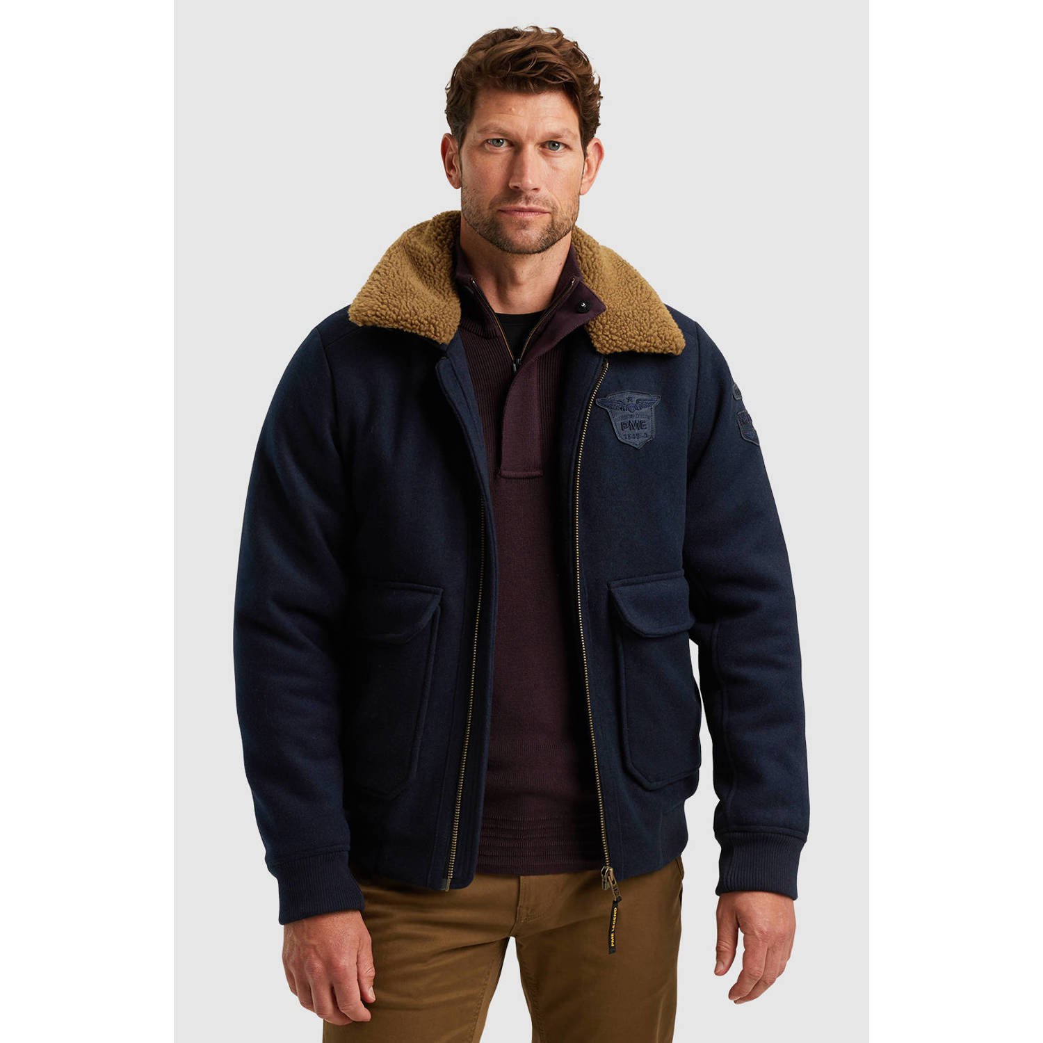PME Legend Vluchtjack Yetlock Dense Wool Blue Heren