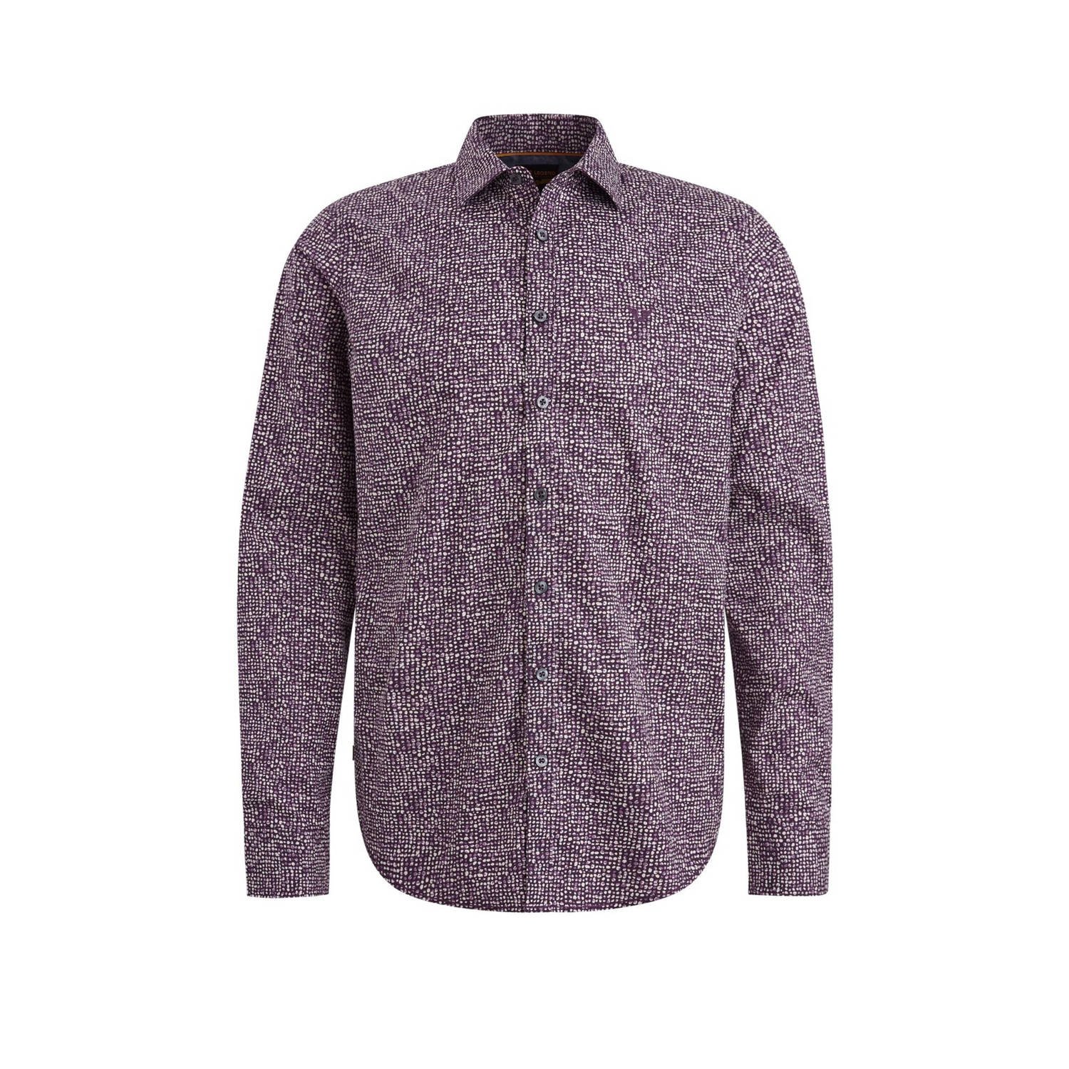 PME Legend Gedrukte Poplin Overhemd Lange Mouw Multicolor Heren