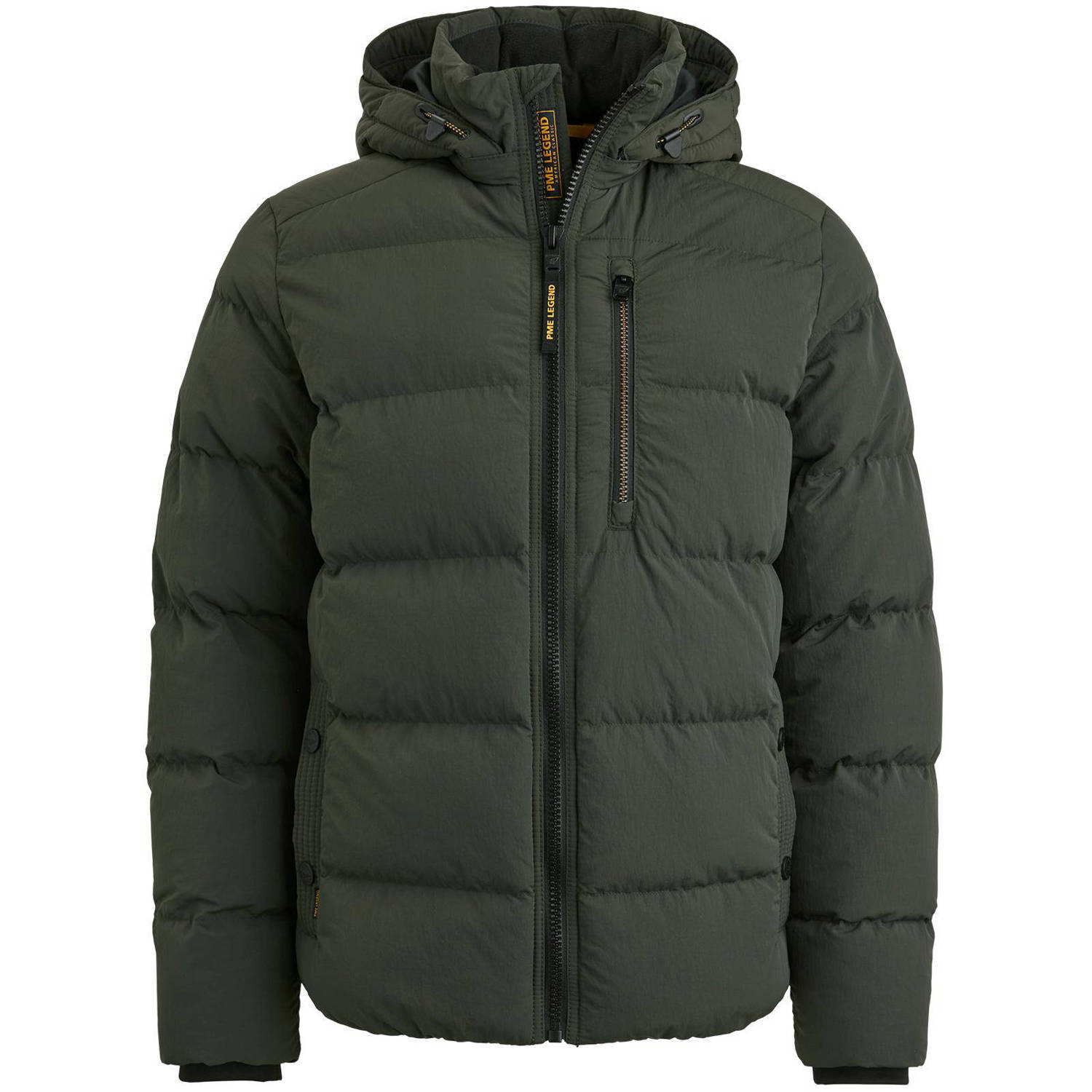 PME Legend Korte Crunchy Jas Synthetische Stijl Green Heren
