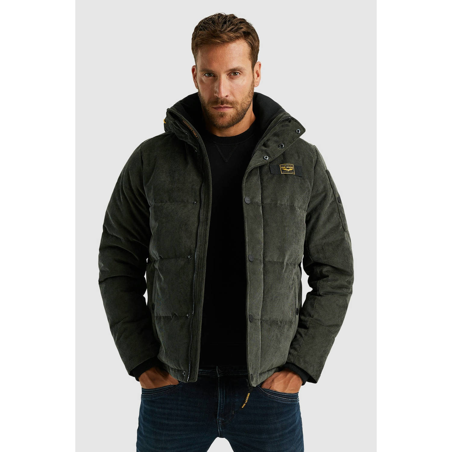 PME LEGEND Heren Jassen Semi Long Jacket Gobbler Clear Ford Groen