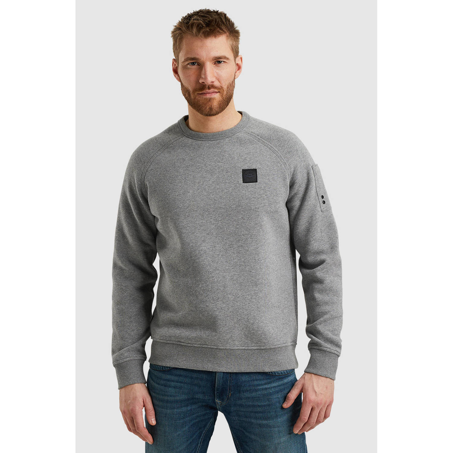 PME LEGEND Heren Truien & Vesten Crewneck Soft Fleece Sweat Grijs