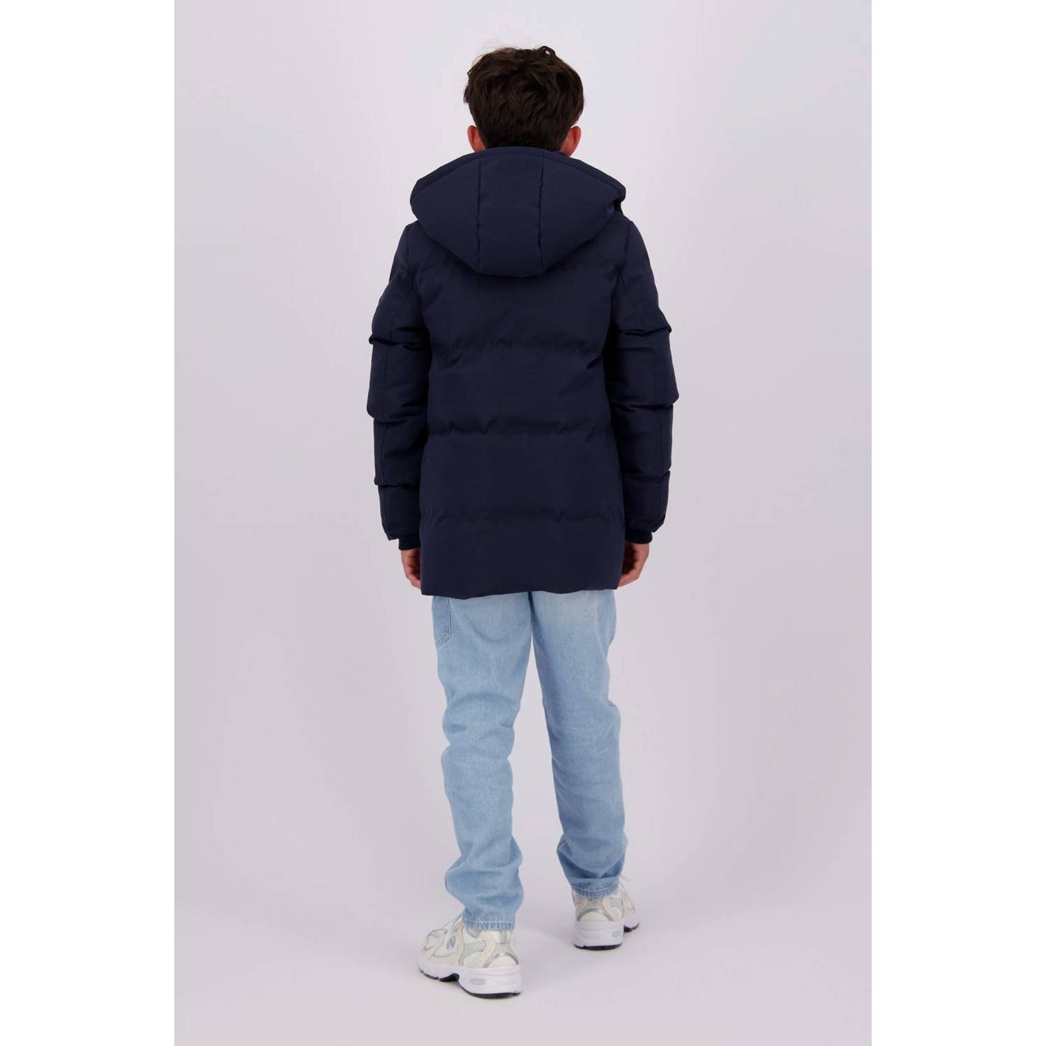 Vingino gewatteerde winterjas Thard donkerblauw