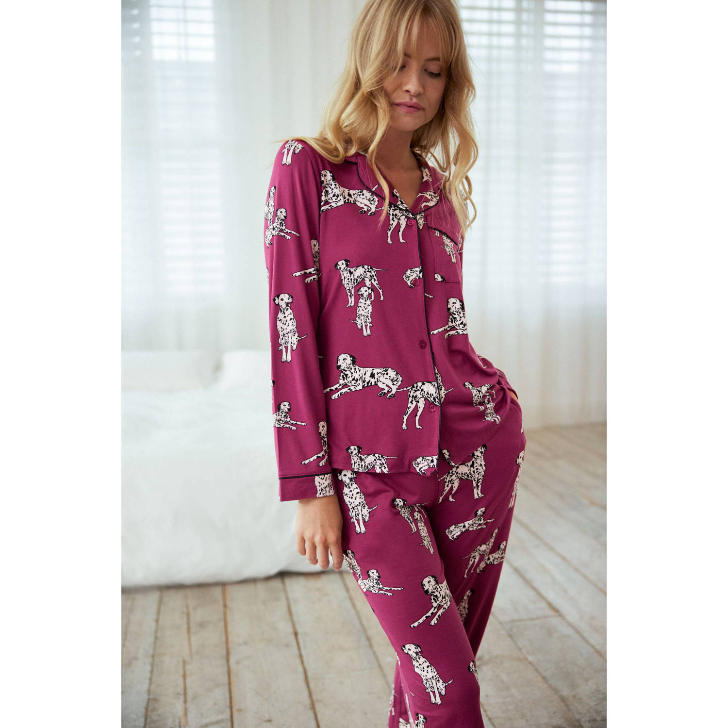 Chelsea Peers pyjama donkerrood