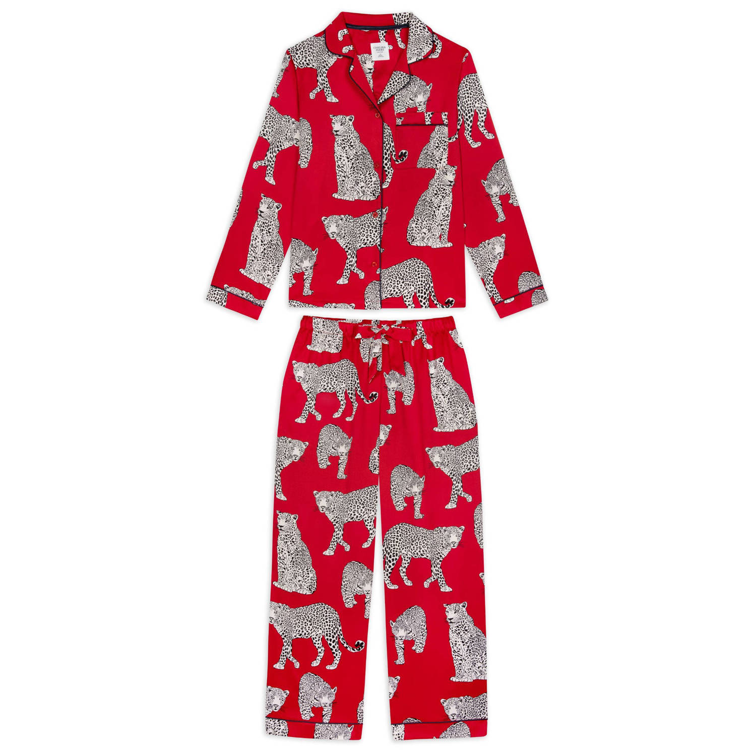 Chelsea Peers satijnen pyjama rood