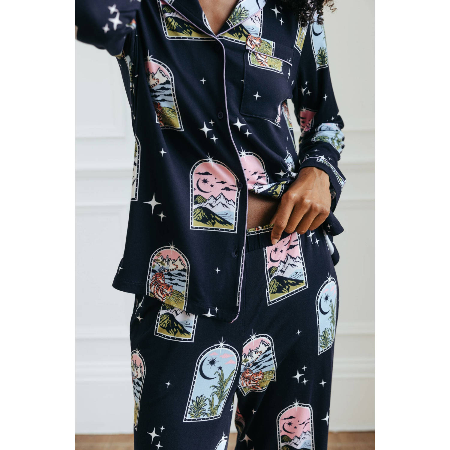 Chelsea Peers pyjama donkerblauw