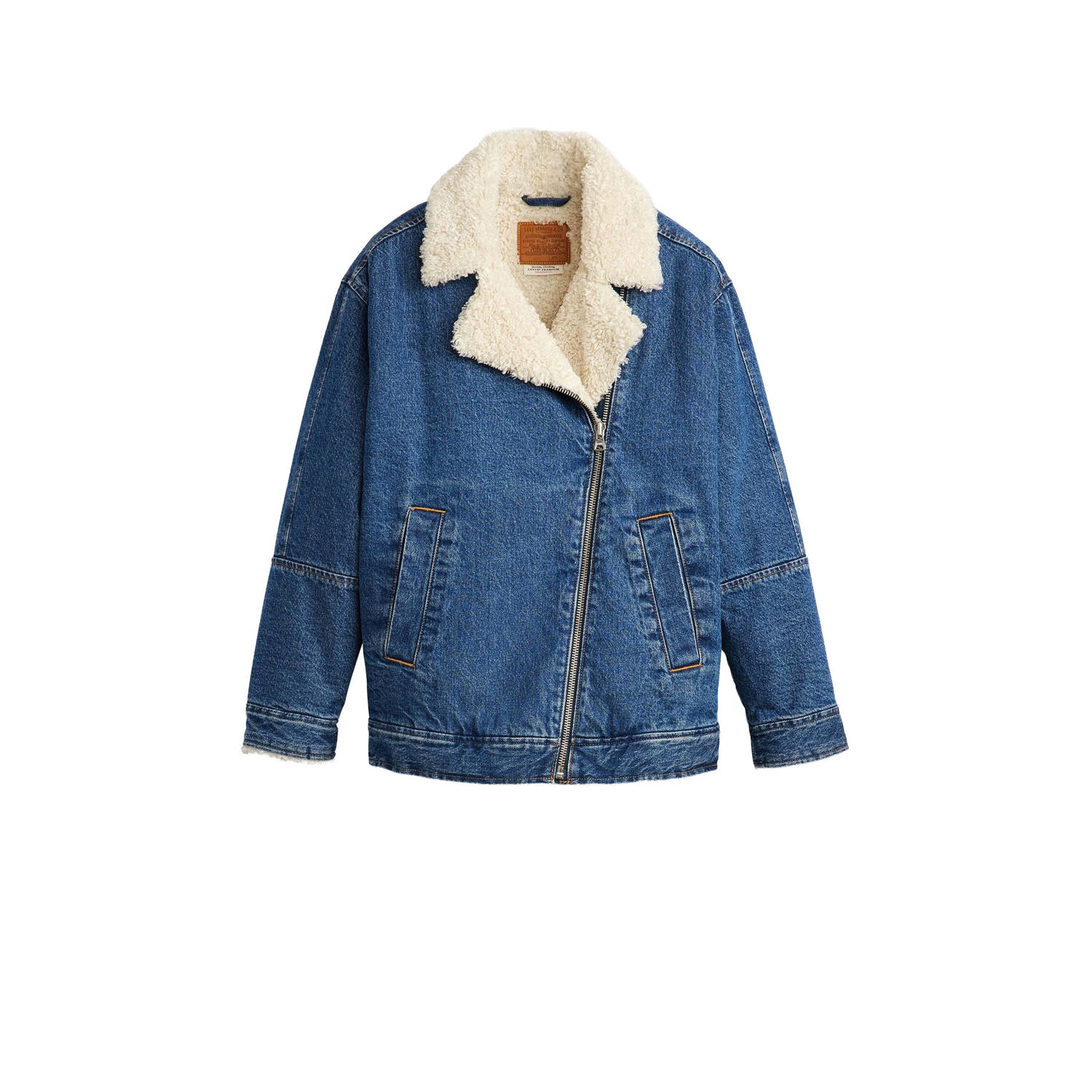 Levi's Sherpa Flight Jacket Blue Dames