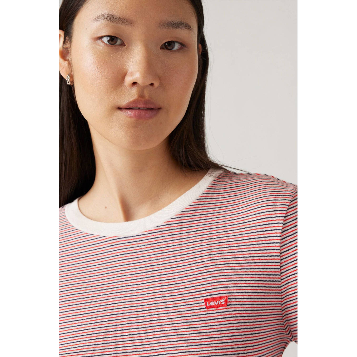 Levi's Shirt met lange mouwen en labelpatch model 'ESSENTIAL'
