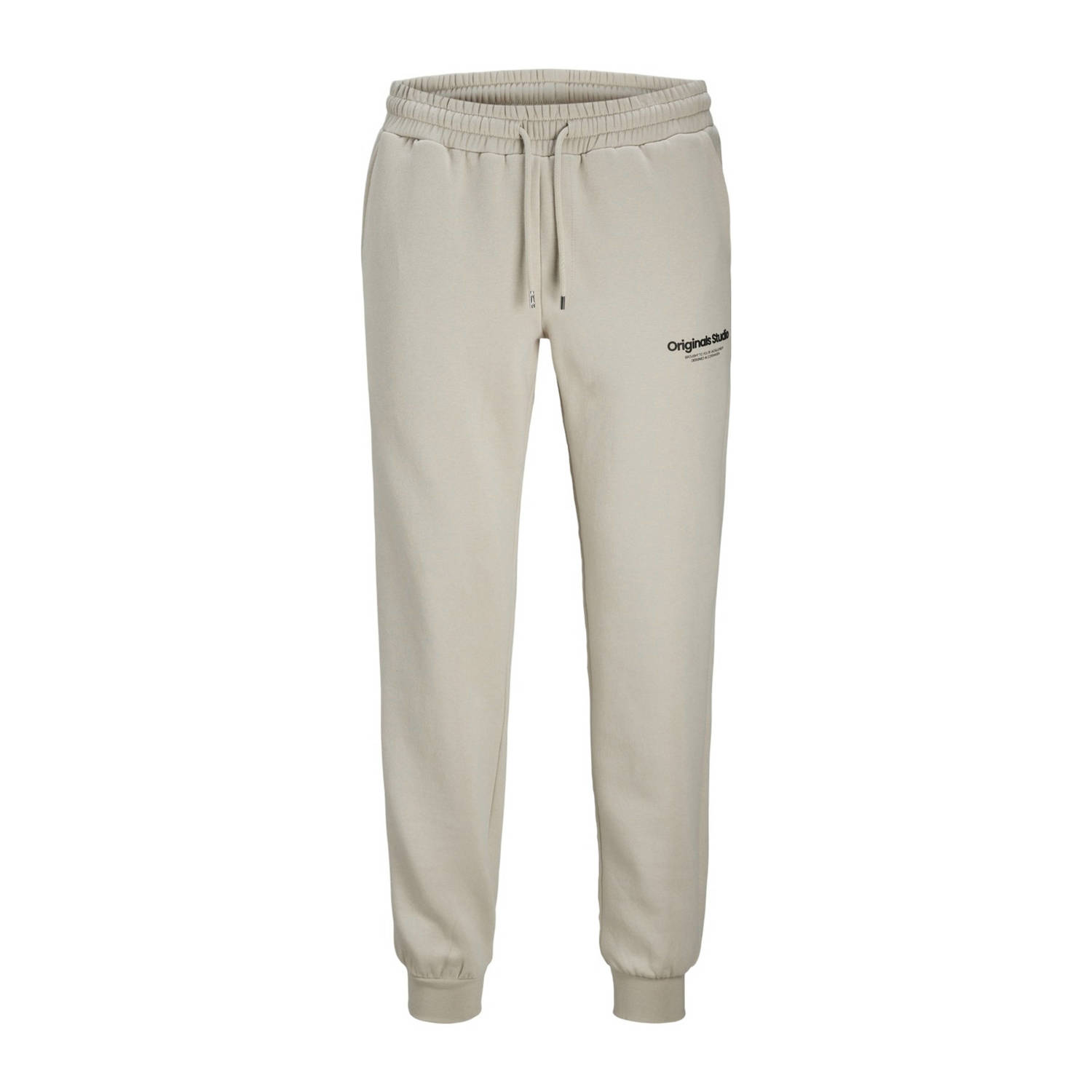 Jack & jones JUNIOR joggingbroek JPSTGORDON JJVESTERBRO met tekst ecru Jongens Sweat 128