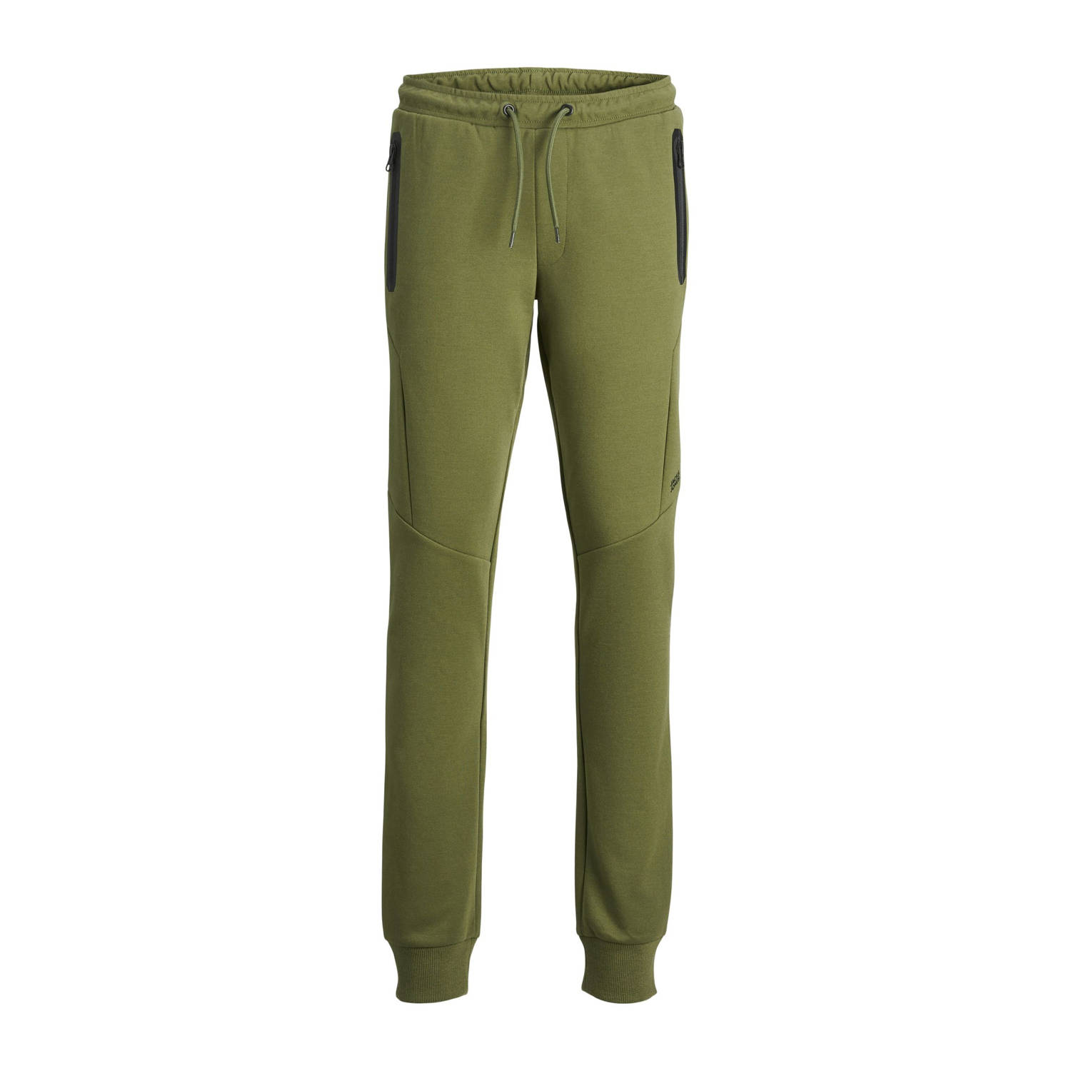 Jack & jones JUNIOR broek JPSTWILL JJFUSION mosgroen Jongens Sweat Effen 140