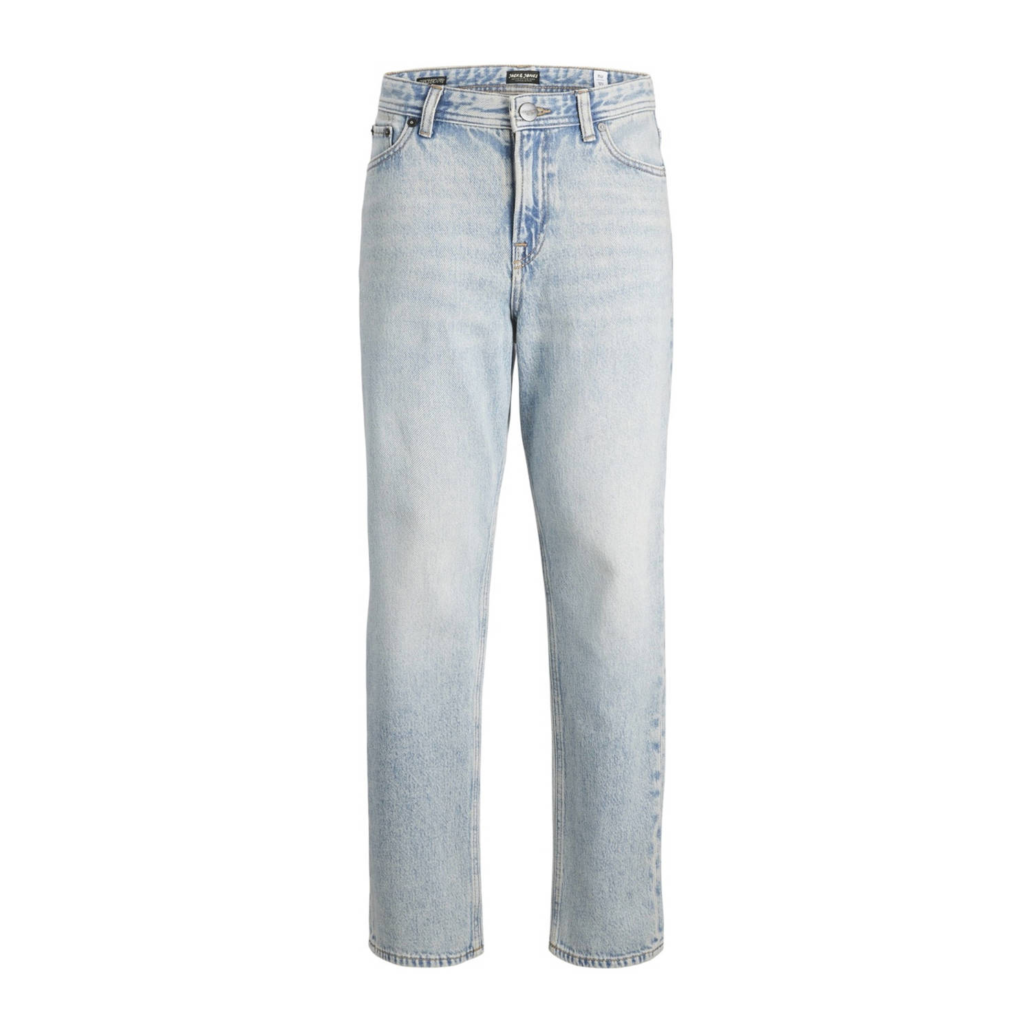 Jack & jones JUNIOR loose fit jeans JJICHRIS JJORIGINAL light blue denim Blauw 134