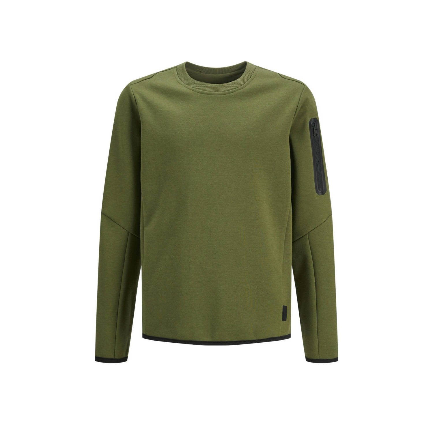 JACK & JONES JUNIOR sweater JCOFUSION mosgroen