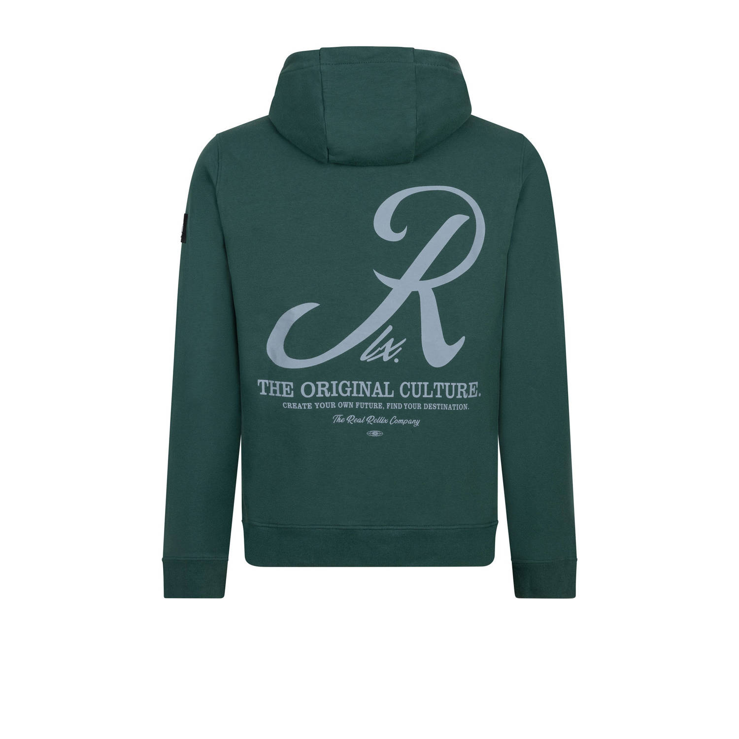 Rellix hoodie met backprint donkergroen