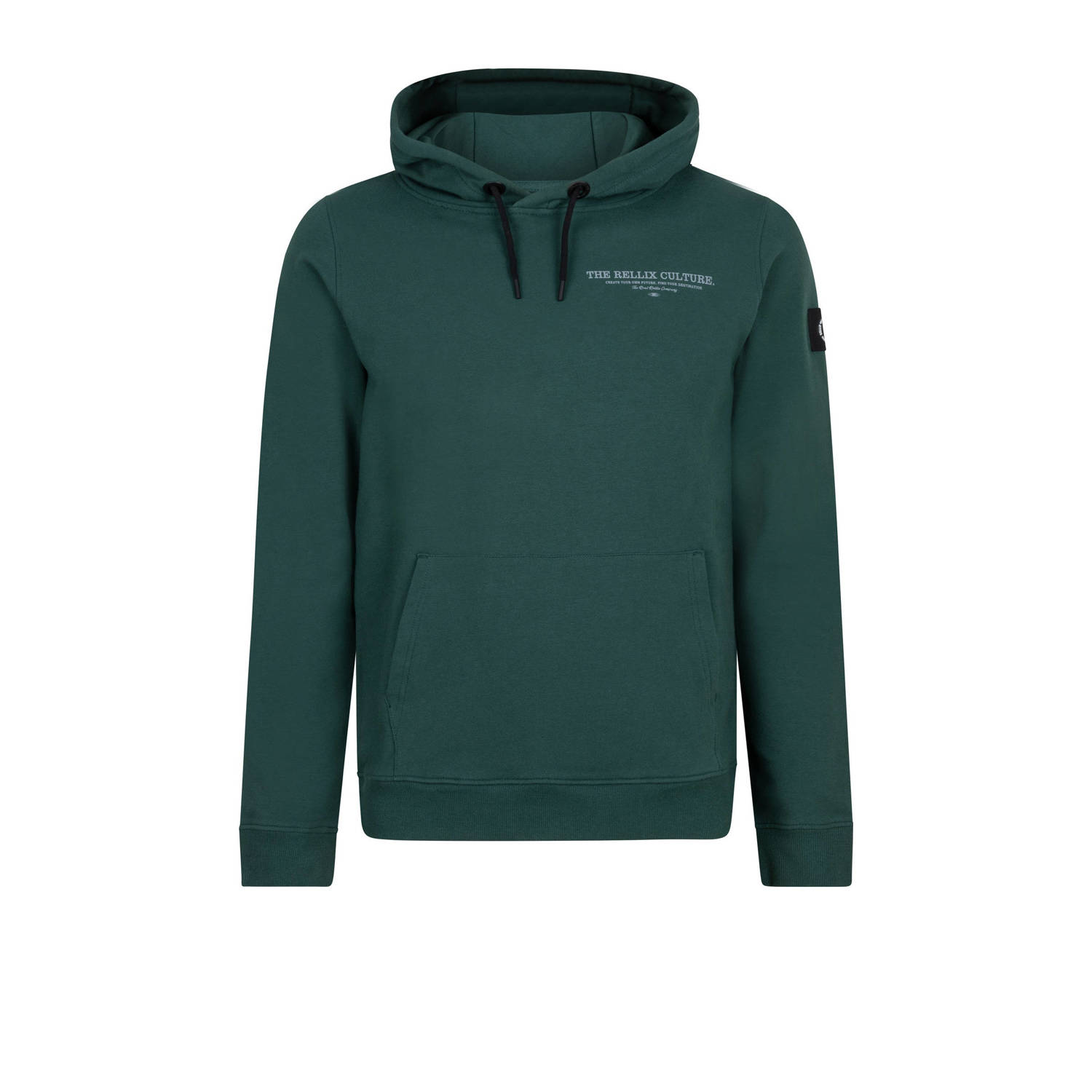 Rellix hoodie met backprint donkergroen