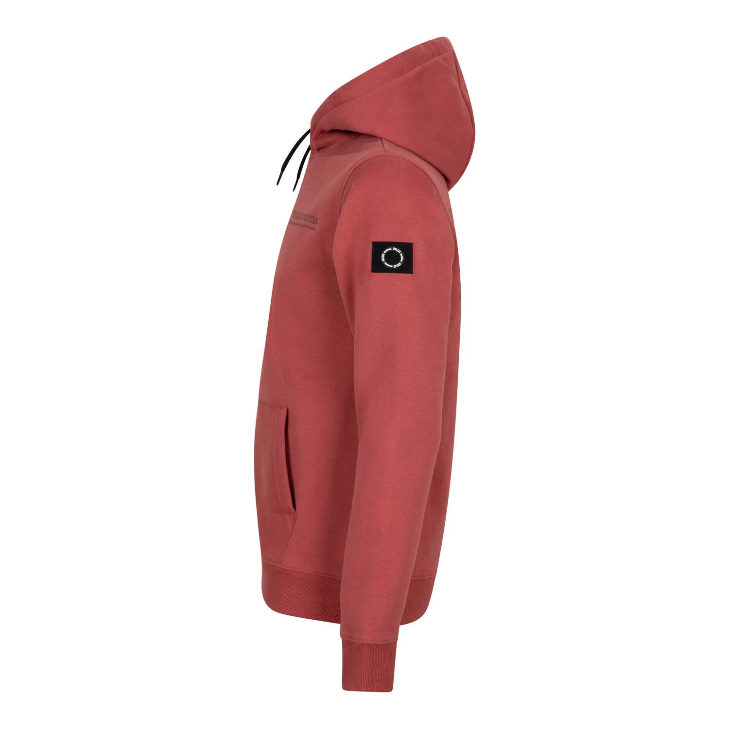 Rellix hoodie met logo steenrood