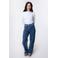 Colourful Rebel high waist straight leg jeans Gaias High Rise medium blue denim