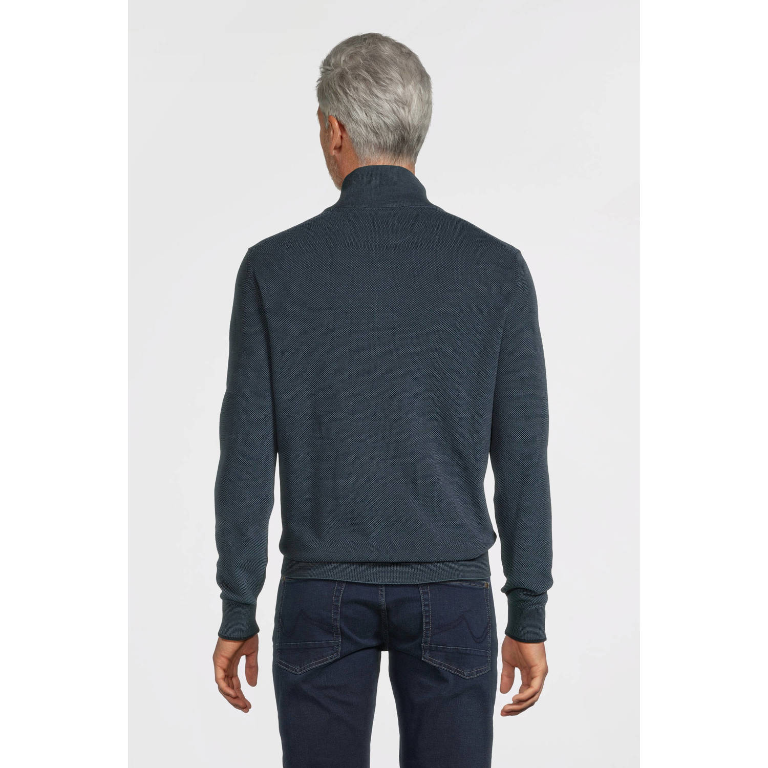 LERROS vest gebreid donkerblauw